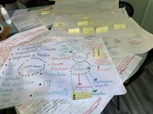 Photo représentant le résultat du travail collaboratif de cette journée de sensibilisation à la VIAS